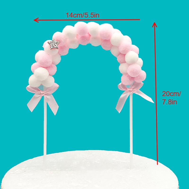 Bunte Bogen Kuchen Dekoration Flagge Bunte Kugel Geburtstag Hochzeit Papier Cupcake Dekoration Party Kuchen Dekoration DIY