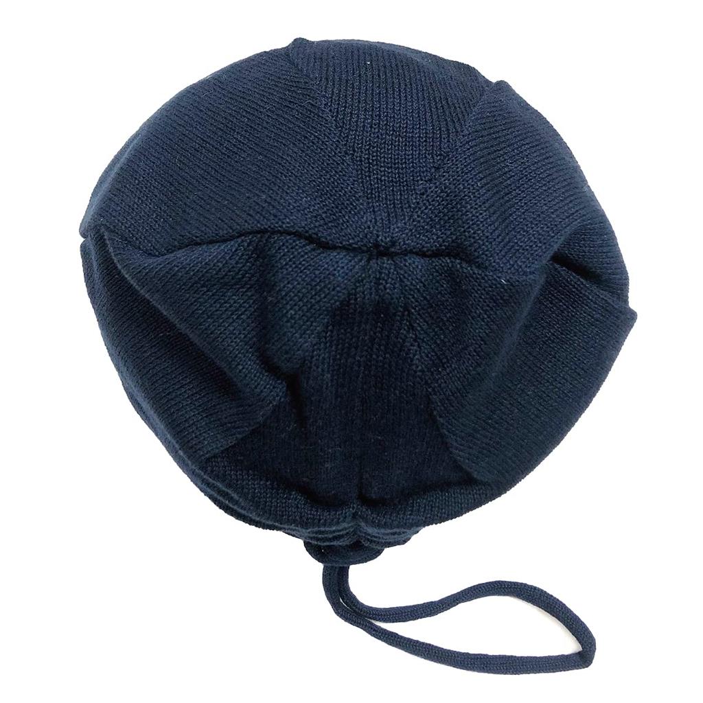 Basic Enchi Solid Strings Knit One Size Fits and Black Cap, Oversized, Thin, Most, Women's Men's,