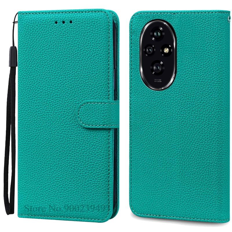 For Honor 200 Case Honor 200 Pro Case Silicone Pu Leather Wallet Case For Honor 200 5G Phone Case For Honor 200 Pro Cover Fundas