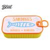 Organized Clavicle Chain Vintage Compact Box with Tin Jewelry Case Sardine Fishbone PLA Size Fashionable
