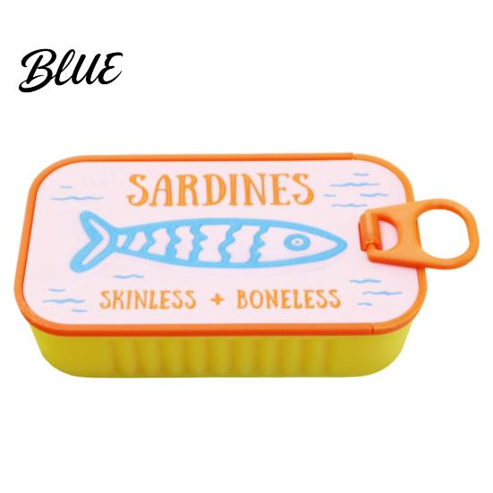 Organized Clavicle Chain Vintage Compact Box with Tin Jewelry Case Sardine Fishbone PLA Size Fashionable