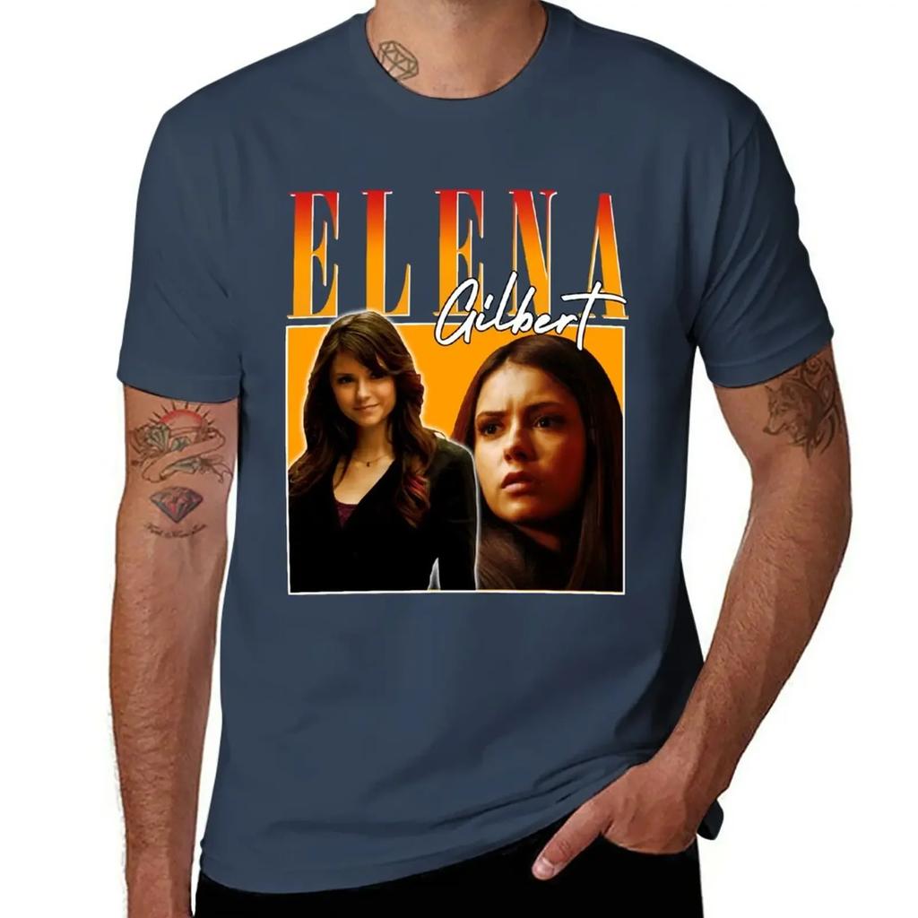 Elena Gilbert T-Shirt cute clothes Aesthetic clothing heavyweights plain t shirts men