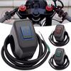 Motorcycle Modified Switch Waterproof Button with LED Light Headlight Horn Control ON OFF Buttton Handlebar Mount Accessories