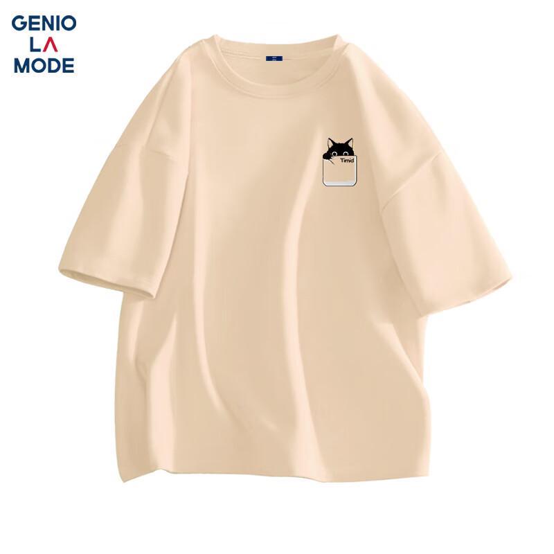 Men s Cotton Cat Print T-Shirt M