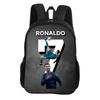 Ronaldo School Backpack CR Football Star Rucksack Child Bookbag Knapsack Fashion Schoolbag Football Sports Backpack Kids Gift