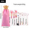 Makeup eye brush fiber makeup brush Sailor portable makeup tool set brushes, set, cute, 8-piece set, bristles, set, popular, Moon, set, brush, 8-piece