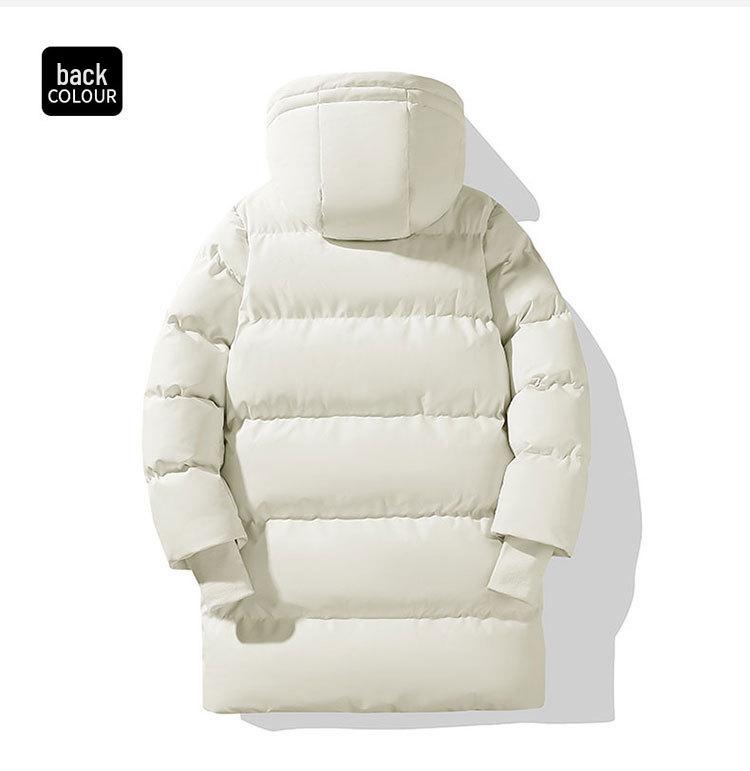 Men's Trendy Cotton-Padded Medium-Length Jacket - Plus Size, Casual, Loose, Versatile, Thick, Warm, Unisex Coat Style