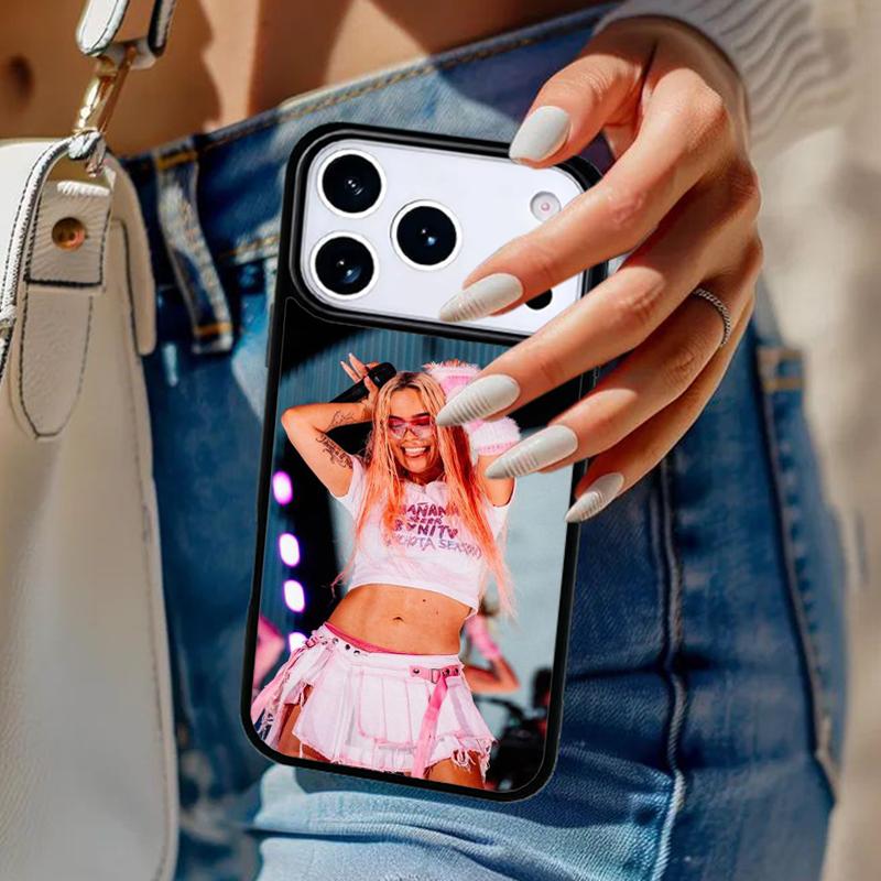 Singer Karol G Phone Case For iPhone 17 Air 14 15 13 12 Max Cover For Apple 16e 11 Pro Max Plus Coque