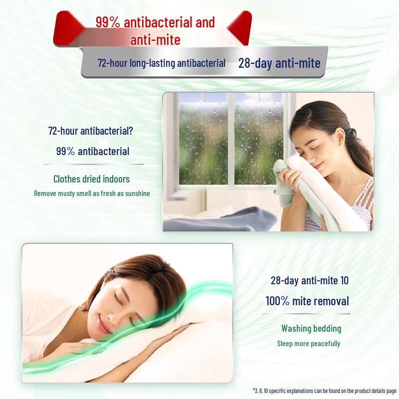 Mystic Lavender 3-in-1 Laundry Pods: Stain Remover, Sterilizer, Mite Remover with Long-Lasting Fragrance.