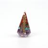 Hexagonal Seven-Color Crystal Stone Resin Pendulum Yoga Ornament