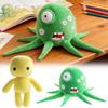 Wobbly Life Plush, Game Character Yellow Man and Green Octopus Monster Stuffed Animal Doll, Collectible Plush Toy for Kids & Game Fans