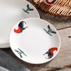 ZISIZ Rooster Ceramic Shallow Plates