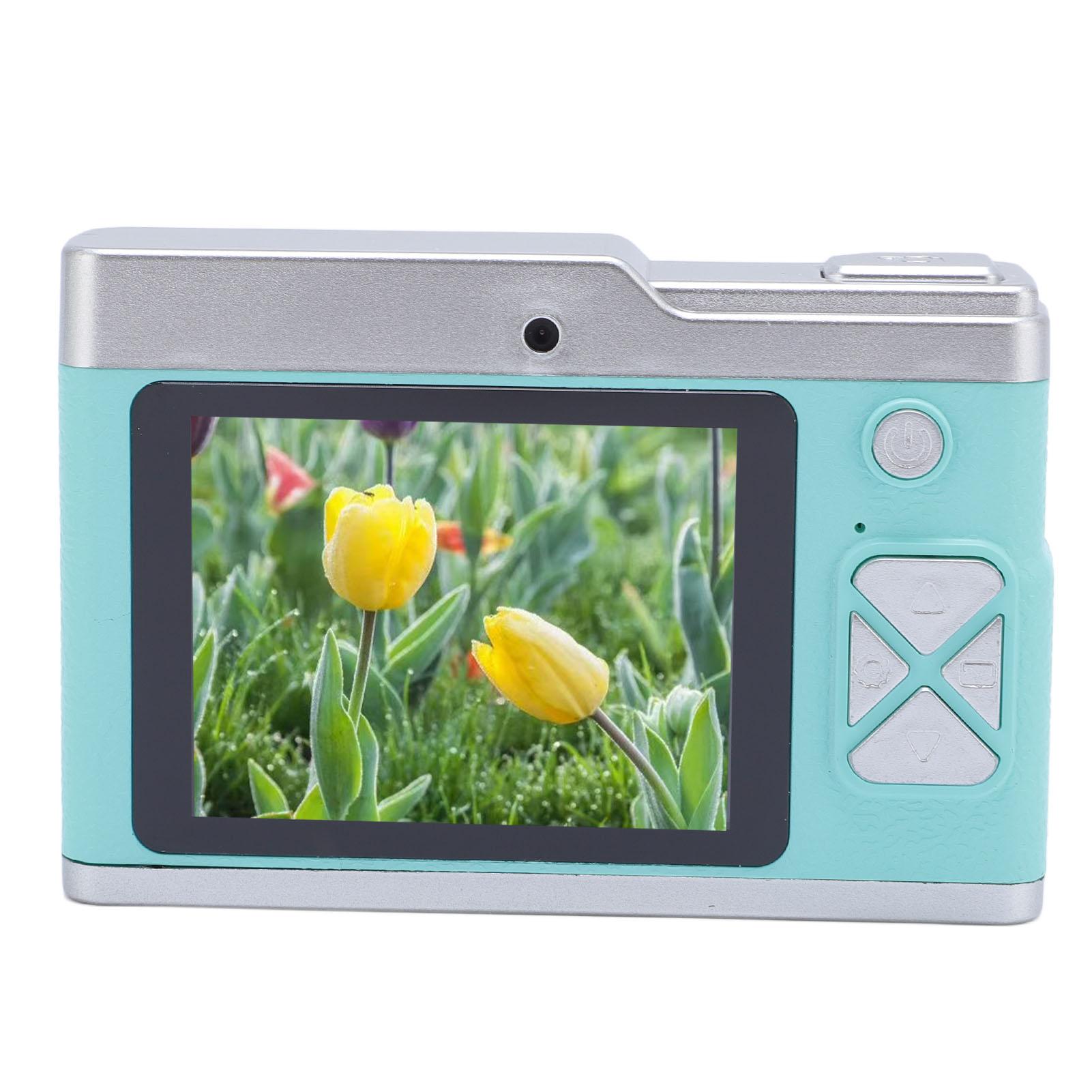 

Digital Camera 48MP 8x Zoom Front Rear Lens Multiple Filters 2.4 Inch Screen Anti Shake Portable Compact Students зелений