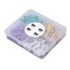 60pcs Nail Sanding Bands with Mandrel Bit Manicures Tool Professional Nail Polishing Bands 80 120 180 240 Grit