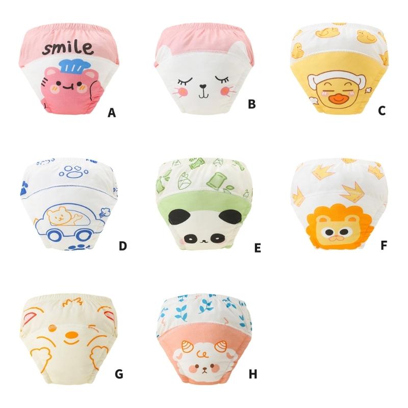Reusable Cotton Potty Training Underwear Anti Leak Protection Comfortable Washable Toilet Learning Pants For Baby