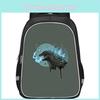 Spacious Oxford Cloth Godzilla Backpack For Boys And Girls Comfortable Design