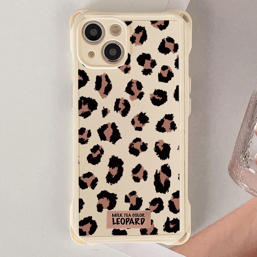 Retro Colorful Purple Leopard Women For Iphone 17 16 15 14 12 Phone Case Four Corner Anti Fall Protection Portable Hanging Rope