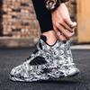 Fashion Graffiti Shoes Mens Outdoor Shoes Sports Running Shoes PU Leather