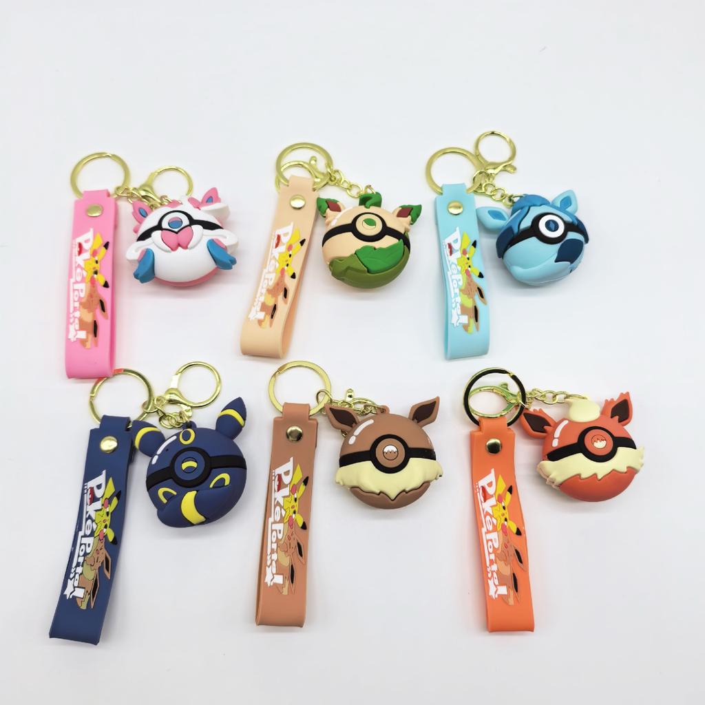 Cross Border Cartoon Pikachu Pok É Mon Car Keychain, Pok É Mon Doll Backpack Wholesale Cute Personalized Gifts Y2k Fashion Toys