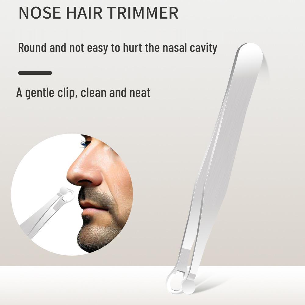 Stainless Steel Nose Hair Trimmer & Scissors Set