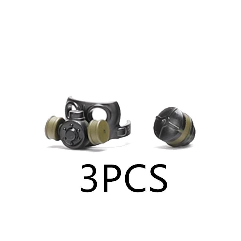 MOC Building Blocks Characters Soldier Accessories Military Camouflage Helmets Gas Masks Flamethrowers Brick Toy Gifts R067 DIY