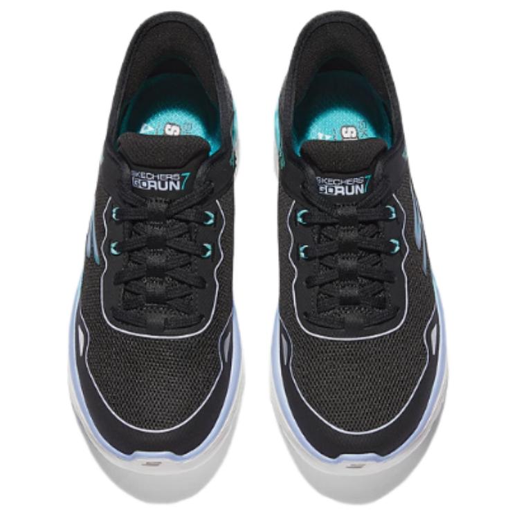 Skechers Go Series Comfortable Versatile Low-Top Casual Running Shoes Women Sneakers White Black 129345-BKBL