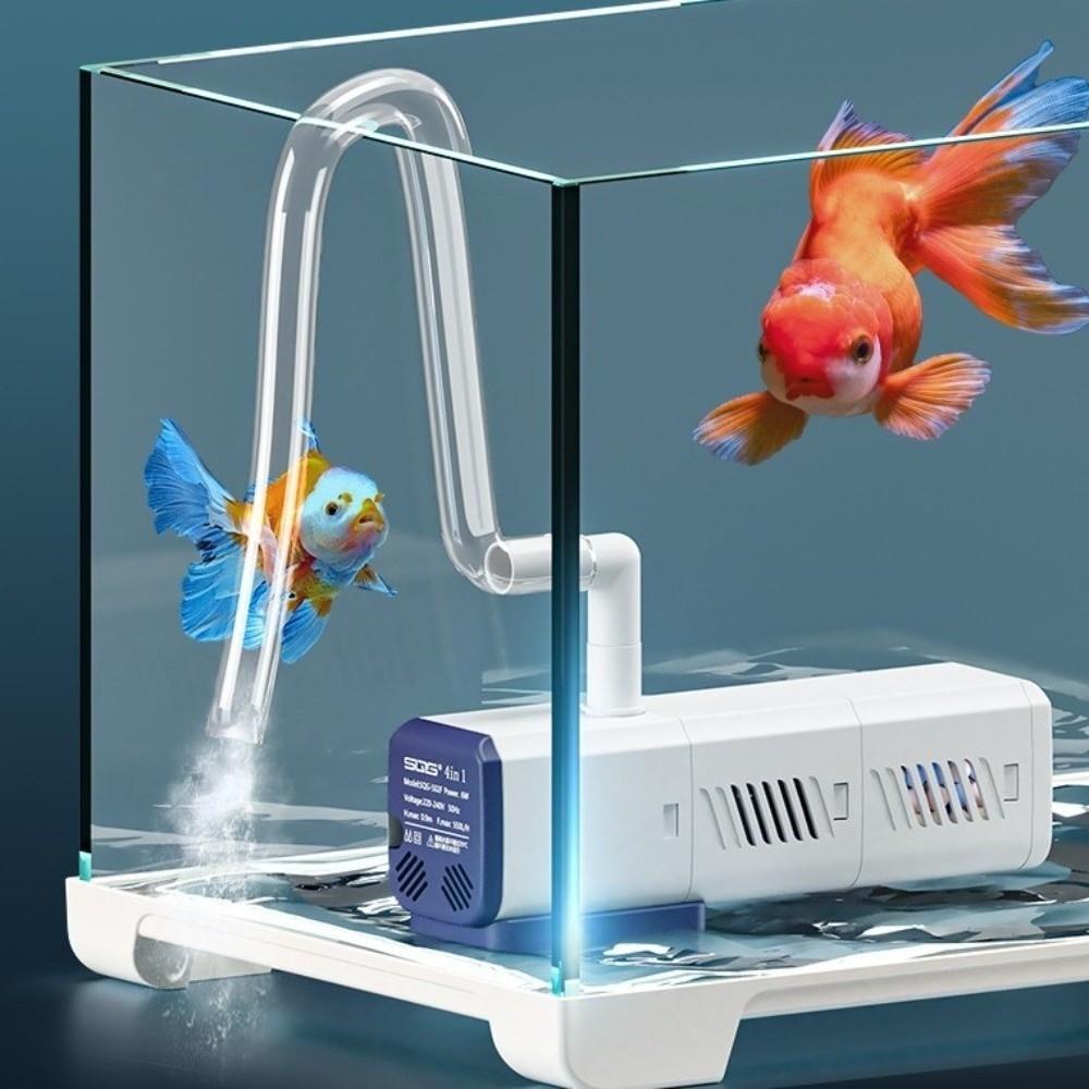 4-in-1 Filter Fish Tank Filter Pump Circulation Aeration Aquarium Air Pump  Freshwater Aquarium