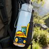 1PC Yellow Excavator Machine 750ml Color Plastic Sports Water Bottle Leakproof Flip Straw Lid Suitable for Sports Office Home Use