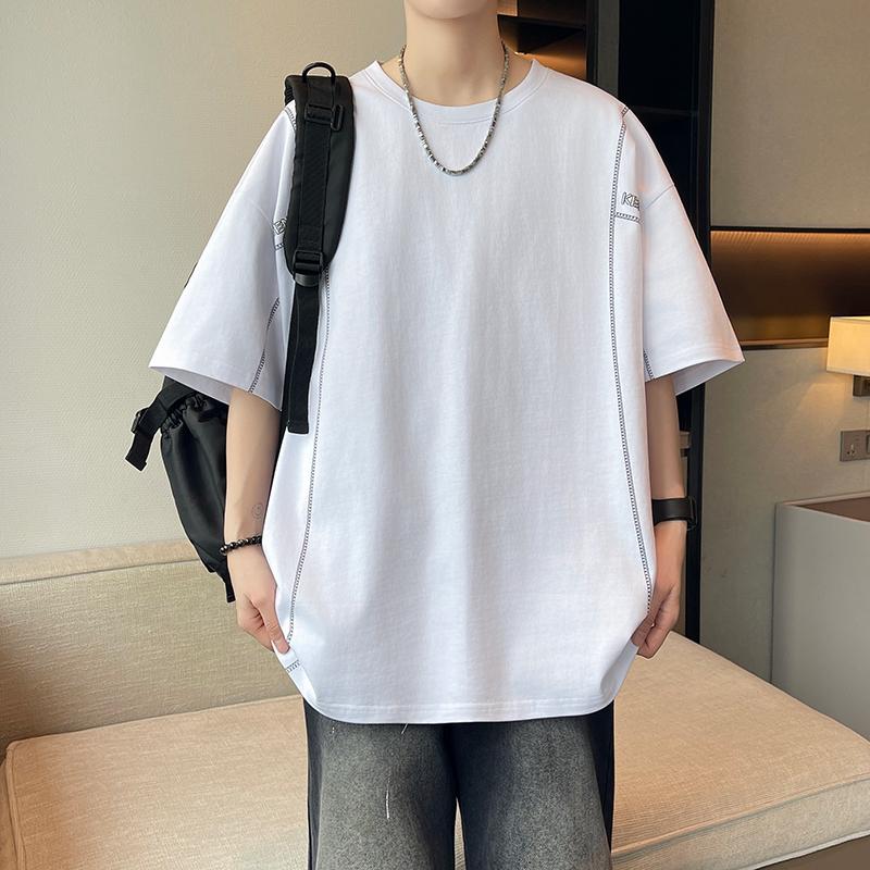 Short-sleeved T-shirt Tops Half-sleeve Round Neck Half-sleeved T-shirt
