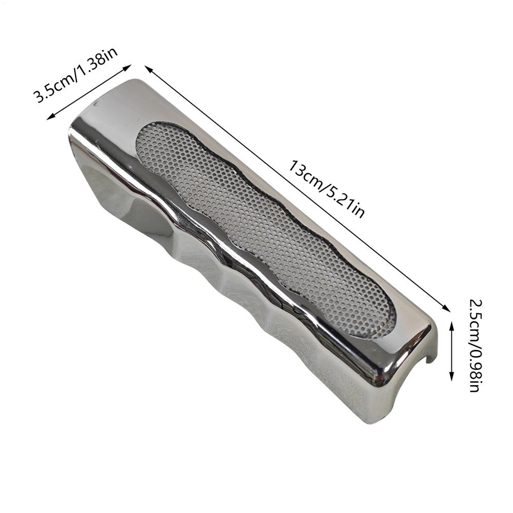 Универсальная сетчатая накладка на ручник автомобиля, декоративная клейкая манжета из АБС-пластика, защитная крышка для механического ручника, аксессуары для интерьера серый