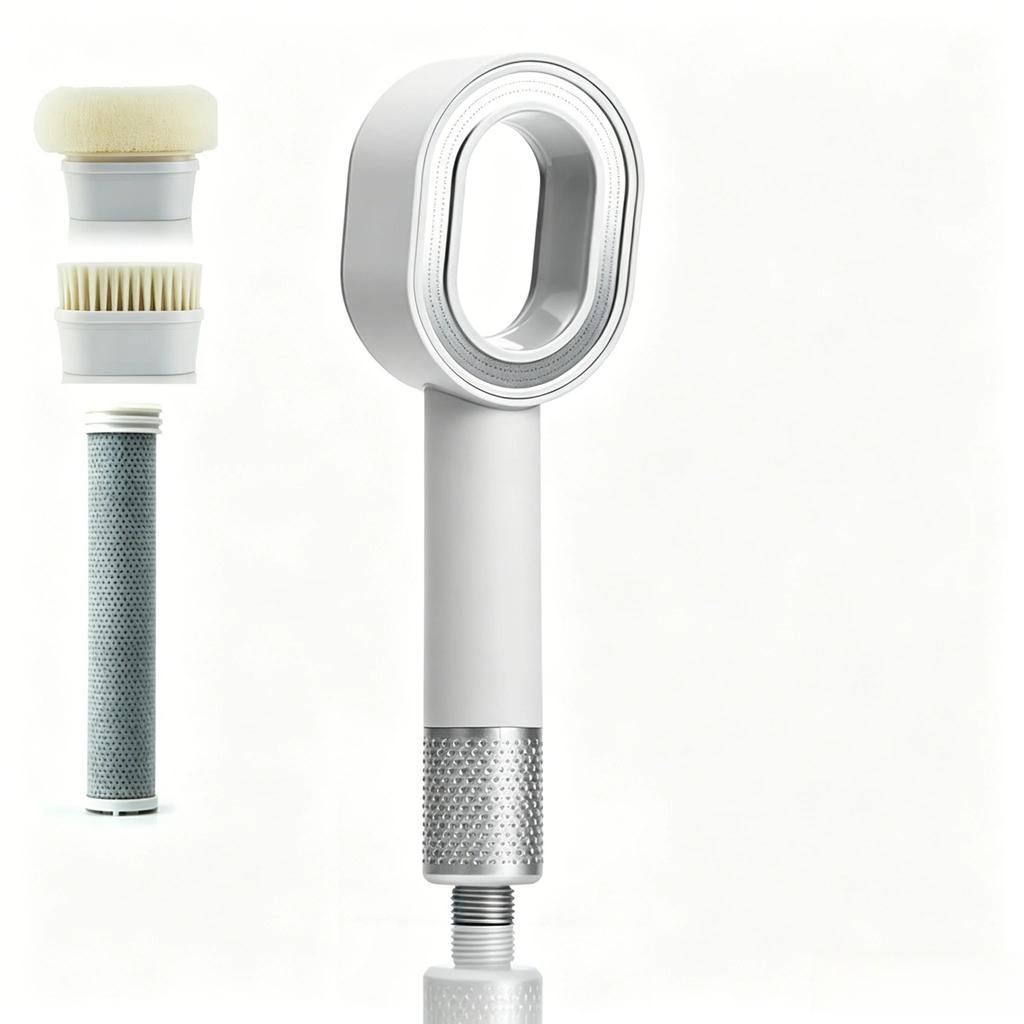 Filtered High Pressure Shower Head, Water Saving Design, Purifies Shower Water, Practical Bathroom Accessory