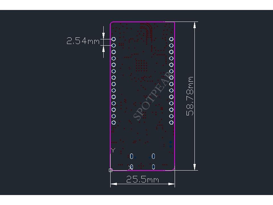 ESP32-S3 Dev Board with 1.91\" AMOLED Display, Bluetooth & Wi-Fi Module
