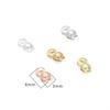 14K Gold Filled Double-Sided Snap Clasp Beaded Chain Accessory for DIY Jewelry