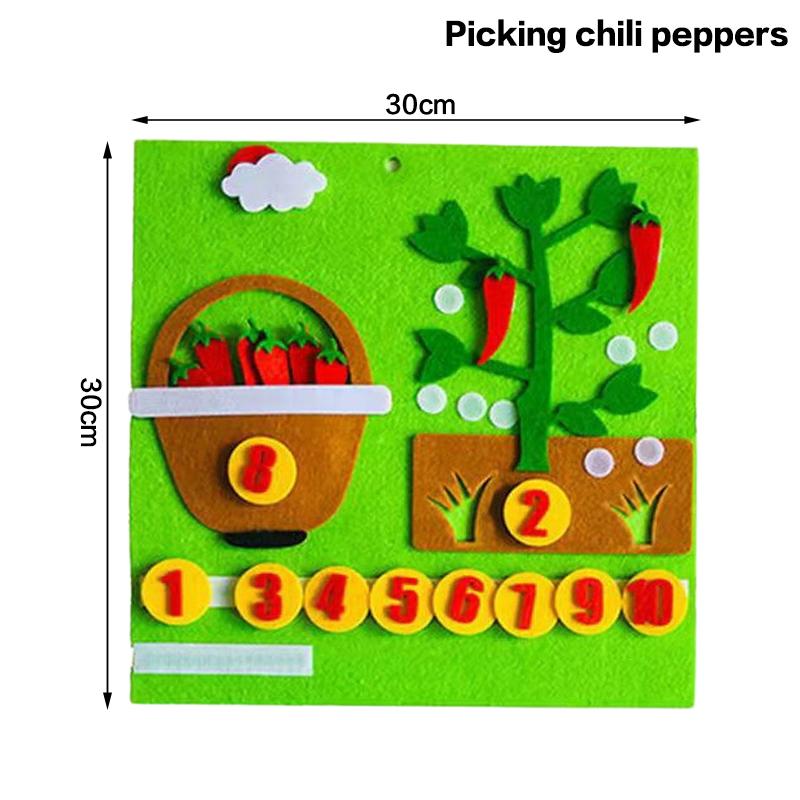 Educational Vegetable Picking Game, Math Toy, Montessori Toy, Children s Education, Teaching, Learning, Digital Education
