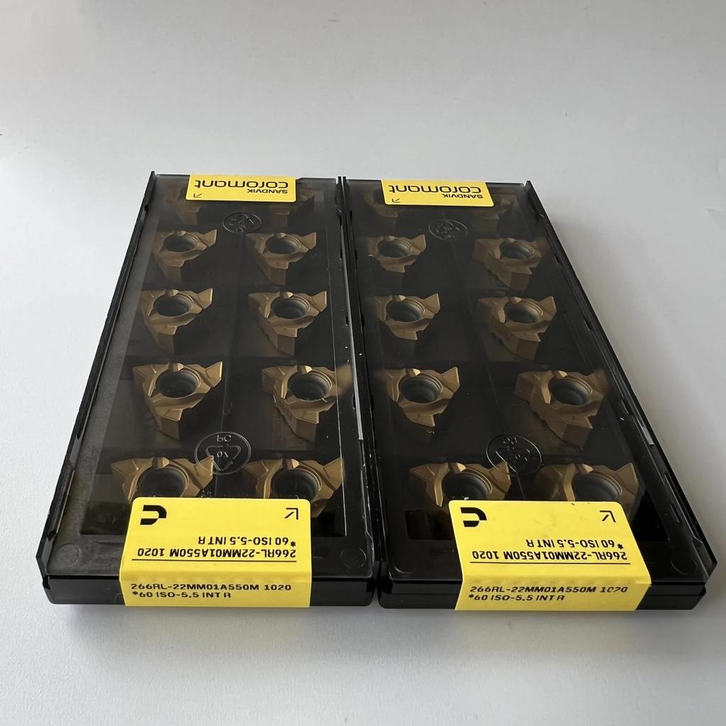 Original Sandvik / 266RL-22MM01A550M 1020 CNC lathe carbide blade tool 10 Pcs