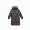 Over the knee hooded down cotton-padded clothes for women's winter new loose cotton-padded clothes jacket thickened warm cotton-padded jacket