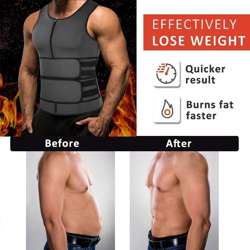 2025 Abnehmen Body Shaper für Männer Shaping Weste Fitness Shapewear Fat Burn Shaper Tank Top Workout Shirt