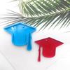 Glossy Silicone Mold Graduation Season Doctor Hat Keychain Mold  Pendant Ornaments Jewelry Epoxy Resin Crafting Molds
