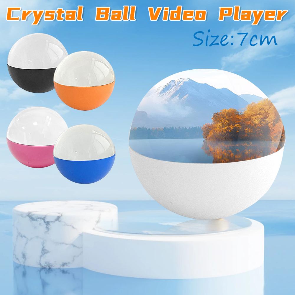 WIFI Memory Video Crystal Ball Art Glass Ball Lamp Spherical Pixel Display 2.7inchs Screen Videos Player for Wedding/Anniversary