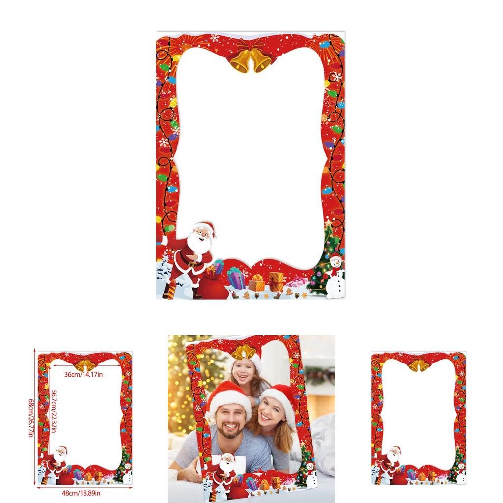 Recuzită Ramă Foto de Crăciun cu Material de Hârtie pentru Decorarea Petrecerii și Evenimentului de Sărbători