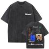 Washed Rapper Frank Vintage Oversized T Shirts Men Ocean Hip Hop Trend T Shirt Blond Pop Music Tshirts Male Fashion Streetwear