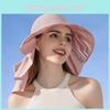 Summer Womens Wide Brim Sun Hat With Breathable Cotton For Outdoor Sun Protection