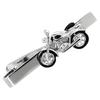 Silver Motorcycle Tie ClipTie Bar Tie Pin N02631