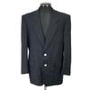 SHIMURA Made In Japan POLICARPO Fabric Navy Blazer Gold Buttons Men 170 92A5(USED)