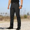 Men's Tactical Cargo Pants Outdoor Durable Work Trousers Multi Pocket Straight Leg Lightweight Breathable Fabric for Summer