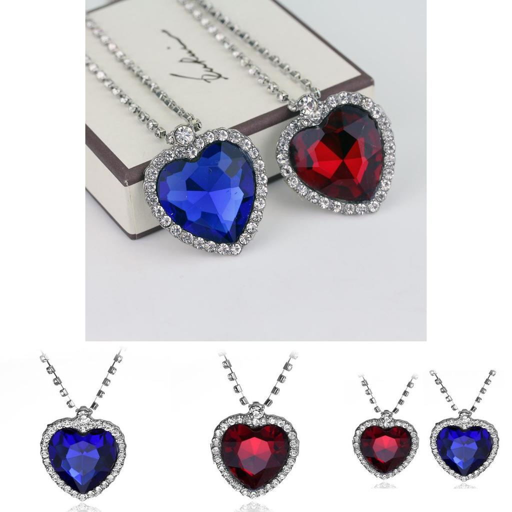 Cadena Colgante Corazón del Océano Titanic con Material de Aleación Para Uso Casual Elegante