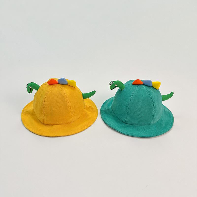 5 Colors Spring Autumn Kids Cartoon Bucket Hat Sun Protection Baby Hats Boys Girls Headwear Caps Children Outdoor Sunshade 1-4Y