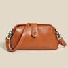 New Soft Leather Women's Bag Casual Versatile Shoulder Messenger Bag Fashionable Mini Multi-functional Small Clip Bag