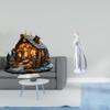 Nativity Scene Sculpture Acrylic Ornament Desktop Figurine Desk Girl Statue Modern Nordic with
