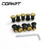 10Pcs M5X15mm Windshield Windscreen Bolts Fairing Screw Nut Fastener For Suzuki GSXR GSX-R600 750 1000 HONDA BMW KAWASAKI SUZUKI